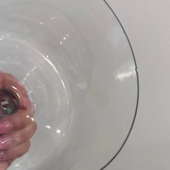 One of a Kind Glass Cloche Serving Tray with Wooden Base and Ceramic Plate - Picture 8 of 8